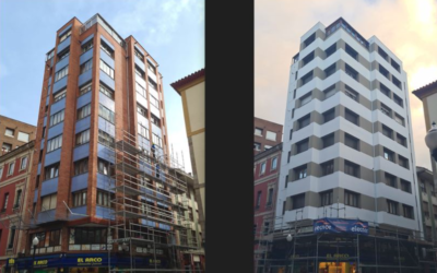 REHABILITACIÓN DE FACHADA CON MEJORA DEEFICIENCIA ENERGÉTICA EDIFICIO EN GIJÓN